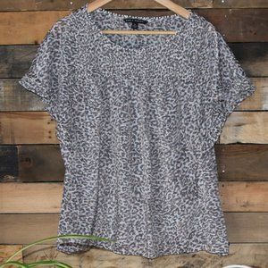 GUC Zac & Rachel Leopard Print Sheer Top